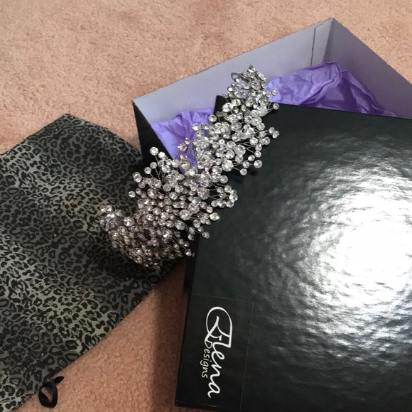 Elena design Accessories - Rhinestone head piece /wedding /sweet 16/ special party